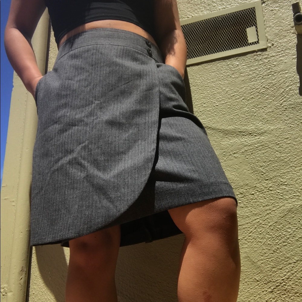 ♠️Dark Gray Pencil Skirt with POCKETS♠️